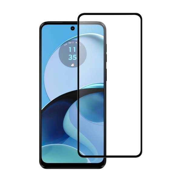 Motorola Moto G14 Näytönsuoja Karkaistu Lasi Kokopeittävä
