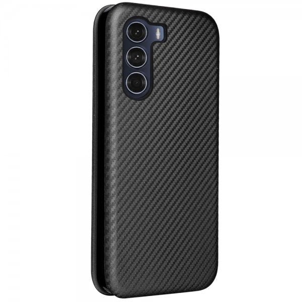 Motorola Moto G200 hiilikuitukuvioitu suojakuori, musta
