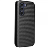 Motorola Moto G200 hiilikuitukuvioitu suojakuori, musta