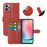 Motorola Moto G23 Kotelo jalustalla Ruskea