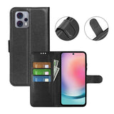 Motorola Moto G23 jalustallinen suojakotelo, musta