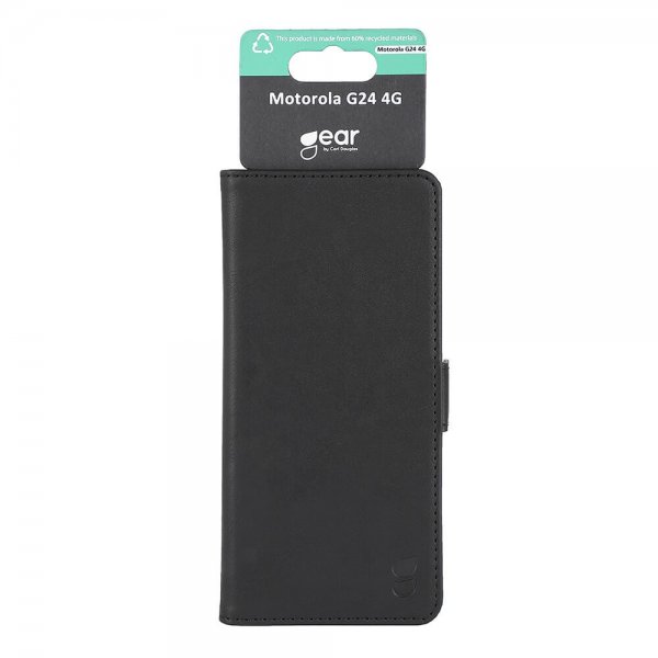 Gear Motorola Moto G24 Power Kotelo 3 Korttipaikkaa Musta