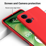 Motorola Moto G24 Power Suojakuori hihnalla, silikoni, punainen