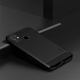 Mofi Motorola Moto G30 -kuori, harjattu hiilikuitukuvio, musta