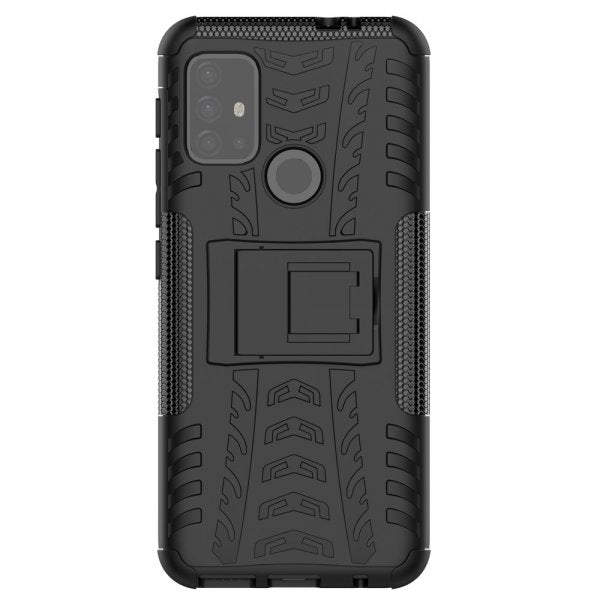 Motorola Moto G30 Kuori Rengaskuvio Jalustatoiminto Musta