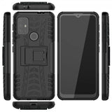 Motorola Moto G30 Kuori Rengaskuvio Jalustatoiminto Musta