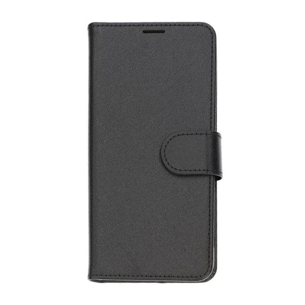 Motorola Moto G54 suojakotelo, jossa korttipaikka, musta