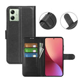 Motorola Moto G54 -suojakotelo jalustalla, musta