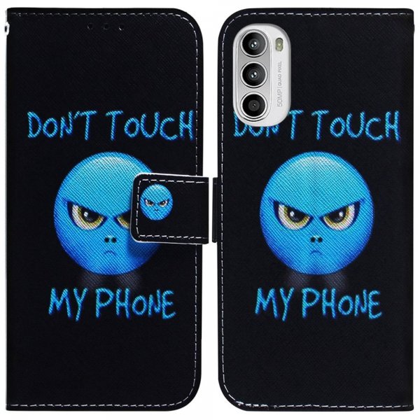 Motorola Moto G62 5G Kotelo Teema Don't Touch My Phone