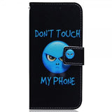Motorola Moto G62 5G Kotelo Teema Don't Touch My Phone