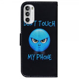 Motorola Moto G62 5G Kotelo Teema Don't Touch My Phone