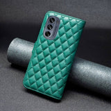 Motorola Moto G62 5G Kotelo Ruutukuvio Vihreä