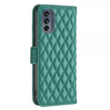 Motorola Moto G62 5G Kotelo Ruutukuvio Vihreä