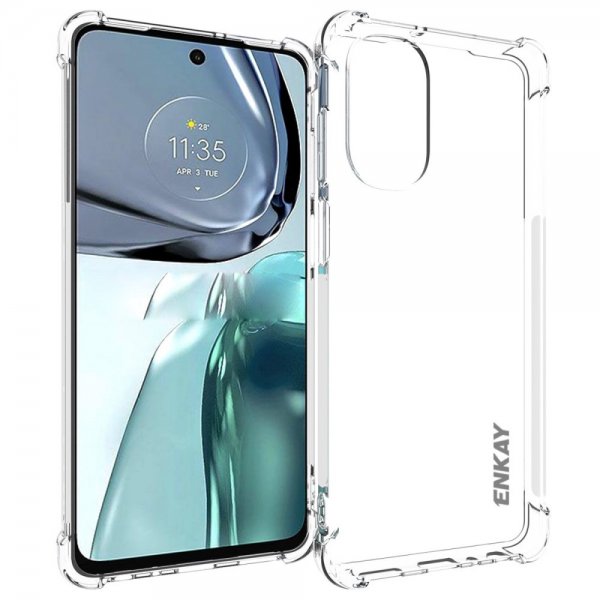 Enkay Motorola Moto G62 5G Kuori Läpinäkyvä TPU Kirkas
