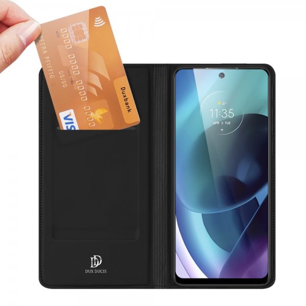 Dux Ducis Motorola Moto G71 5G Fodral Skin Pro Series Musta