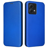 Motorola Moto G84 Kotelo Hiilikuitupinta Sininen