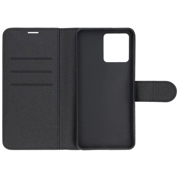 Motorola Moto G84 -jalustakuoret, mustat