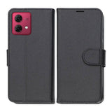 Motorola Moto G84 -jalustakuoret, mustat