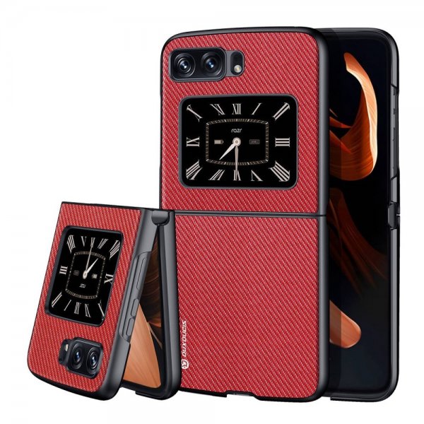 Dux Ducis Motorola Razr 2022 5G Kuori FINO Series Punainen