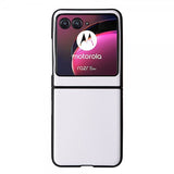 Motorola Razr 40 Ultra Kuori Hiilikuitukuvio Valkoinen
