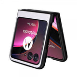 Motorola Razr 40 Ultra Kuori Hiilikuitukuvio Valkoinen
