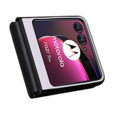 Motorola Razr 40 Ultra Kuori Hiilikuitukuvio Valkoinen