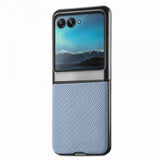 Motorola Razr 40 Ultra Kuori Hiilikuitutekstuuri Sininen