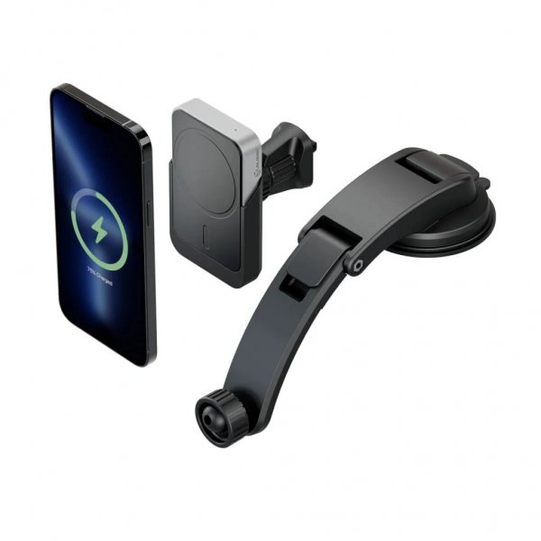 ALOGIC Matrix Magneettinen autolaturi tuuletusaukko- ja kojelautatelineellä MagSafe