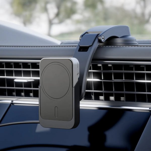 ALOGIC Matrix Magneettinen autolaturi tuuletusaukko- ja kojelautatelineellä MagSafe
