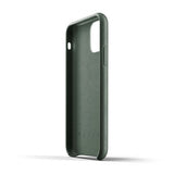 Mujjo iPhone 11 Pro -suojakuori, täysnahkainen, Slate Green