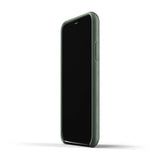 Mujjo iPhone 11 Pro -suojakuori, täysnahkainen, Slate Green