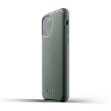 Mujjo iPhone 11 Pro -suojakuori, täysnahkainen, Slate Green