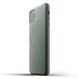 Mujjo iPhone 11 Pro Max -kuori, täysnahkainen, Slate Green