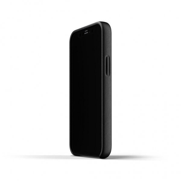 Mujjo iPhone 12 Mini Kuori, täysnahkainen, musta