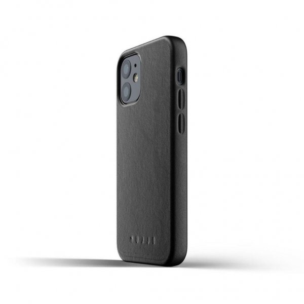 Mujjo iPhone 12 Mini Kuori, täysnahkainen suojakuori, ruskea