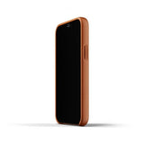 Mujjo iPhone 12 Mini Kuori, täysnahkainen suojakuori, ruskea