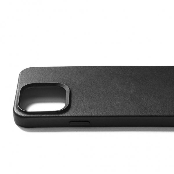 Mujjo iPhone 15 Pro Max Kuori Täysnahkainen Kotelo MagSafe Musta