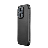 Mujjo iPhone 15 Pro -suojakuori, Shield Case, musta