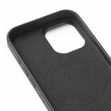 Mujjo iPhone 16 -kuori Täysnahkakotelo Musta
