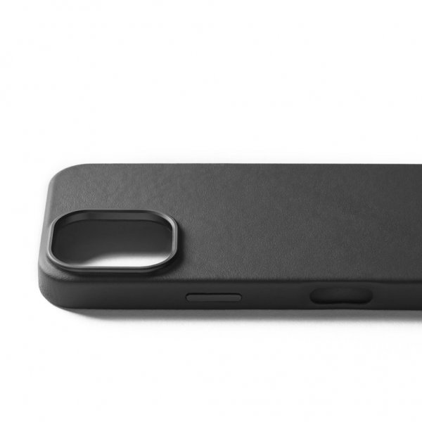 Mujjo iPhone 16 Pro Kuori, täysnahkainen, musta