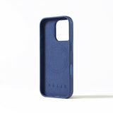 Mujjo iPhone 16 Pro -kuoret, täysnahkainen Monaco Blue -suojakotelo