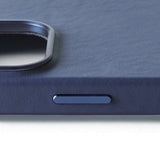 Mujjo iPhone 16 Pro -kuoret, täysnahkainen Monaco Blue -suojakotelo