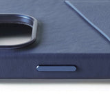 Mujjo iPhone 16 Pro Full Leather Wallet Case Monaco Blue