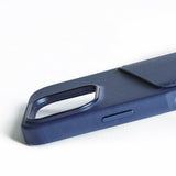 Mujjo iPhone 16 Pro Full Leather Wallet Case Monaco Blue