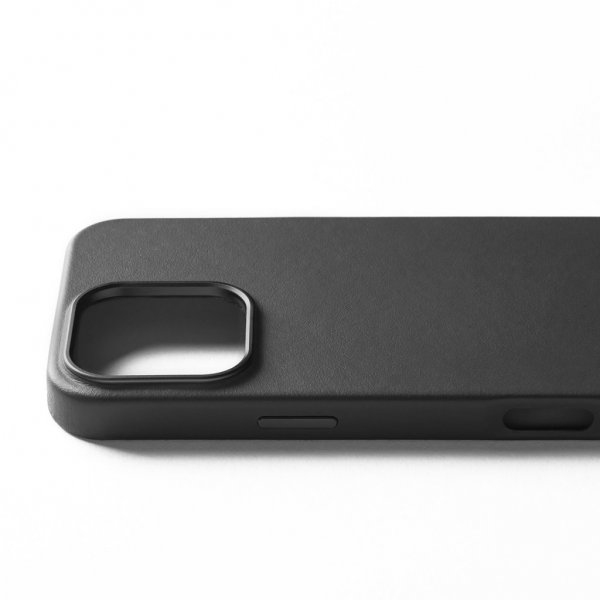 Mujjo iPhone 16 Pro Max -kotelo täysnahkaa, musta