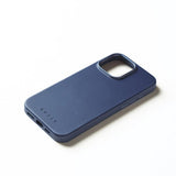 Mujjo iPhone 16 Pro Max -kotelo täysnahkainen Monaco Blue