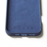 Mujjo iPhone 16 Pro Max -kotelo täysnahkainen Monaco Blue