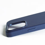Mujjo iPhone 16 Pro Max -kotelo täysnahkainen Monaco Blue