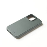 Mujjo iPhone 16 Pro Max -kotelo täysnahkaa, Green Smoke