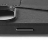 Mujjo iPhone 16 Pro Max -kotelo, täysnahkainen lompakkokotelo, musta